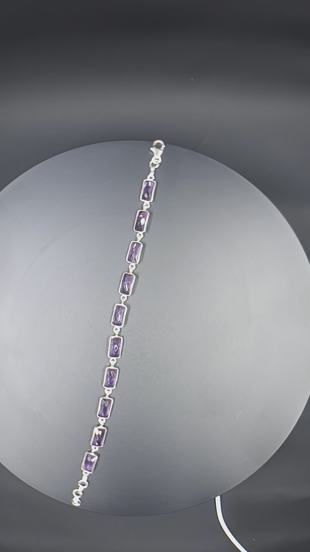 Natural Purple Amethyst Tennis Bracelet - Only one available! – New Autumn  Rain