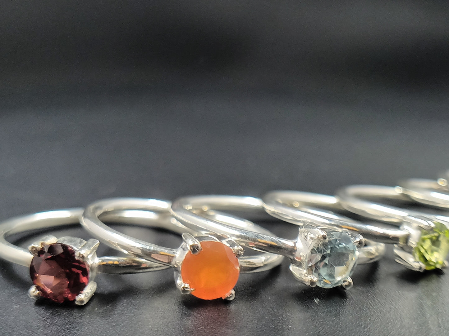 Chakra Gem Solitaires - Finger Rings - Each Sold Separately