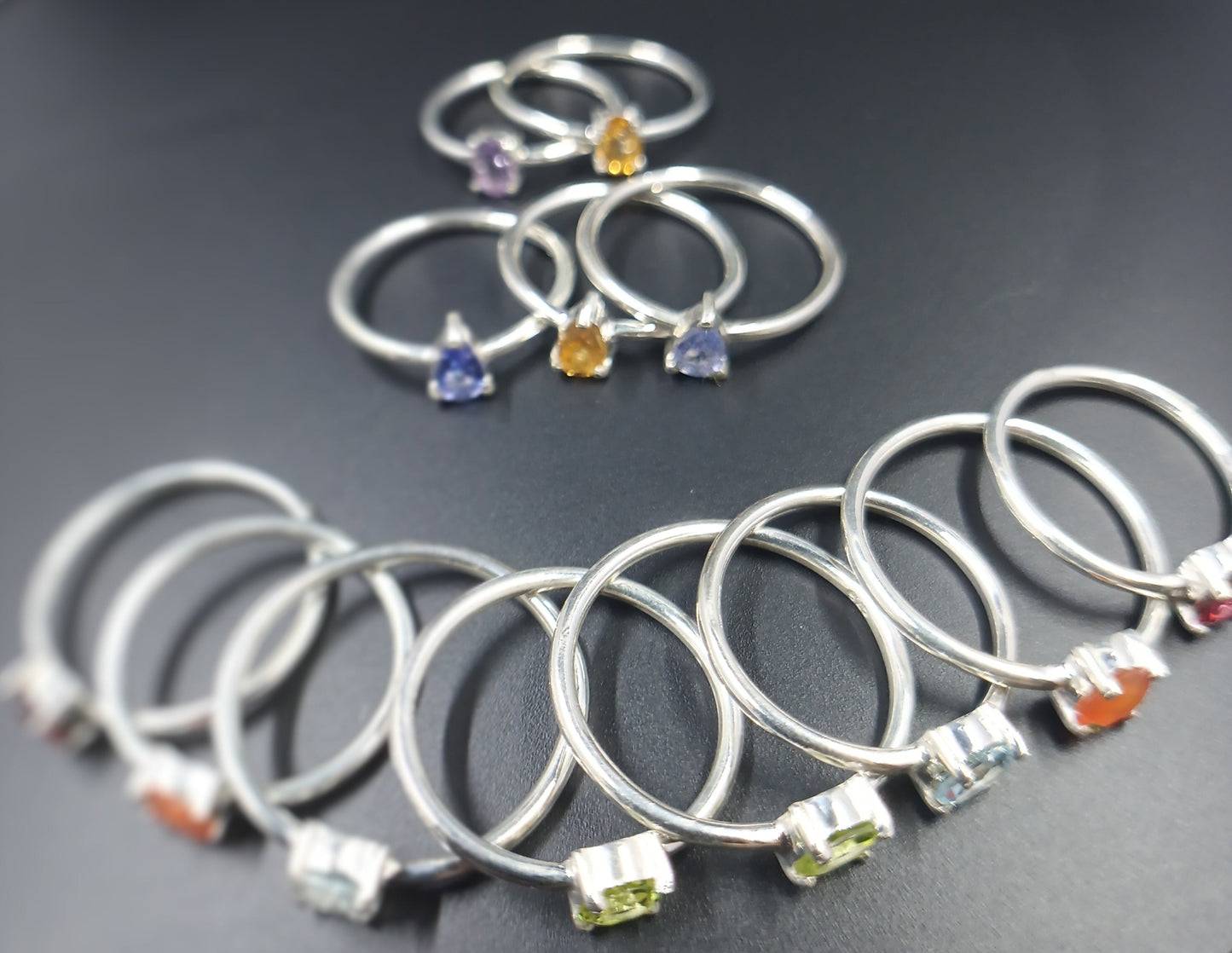 Chakra Gem Solitaires - Finger Rings - Each Sold Separately