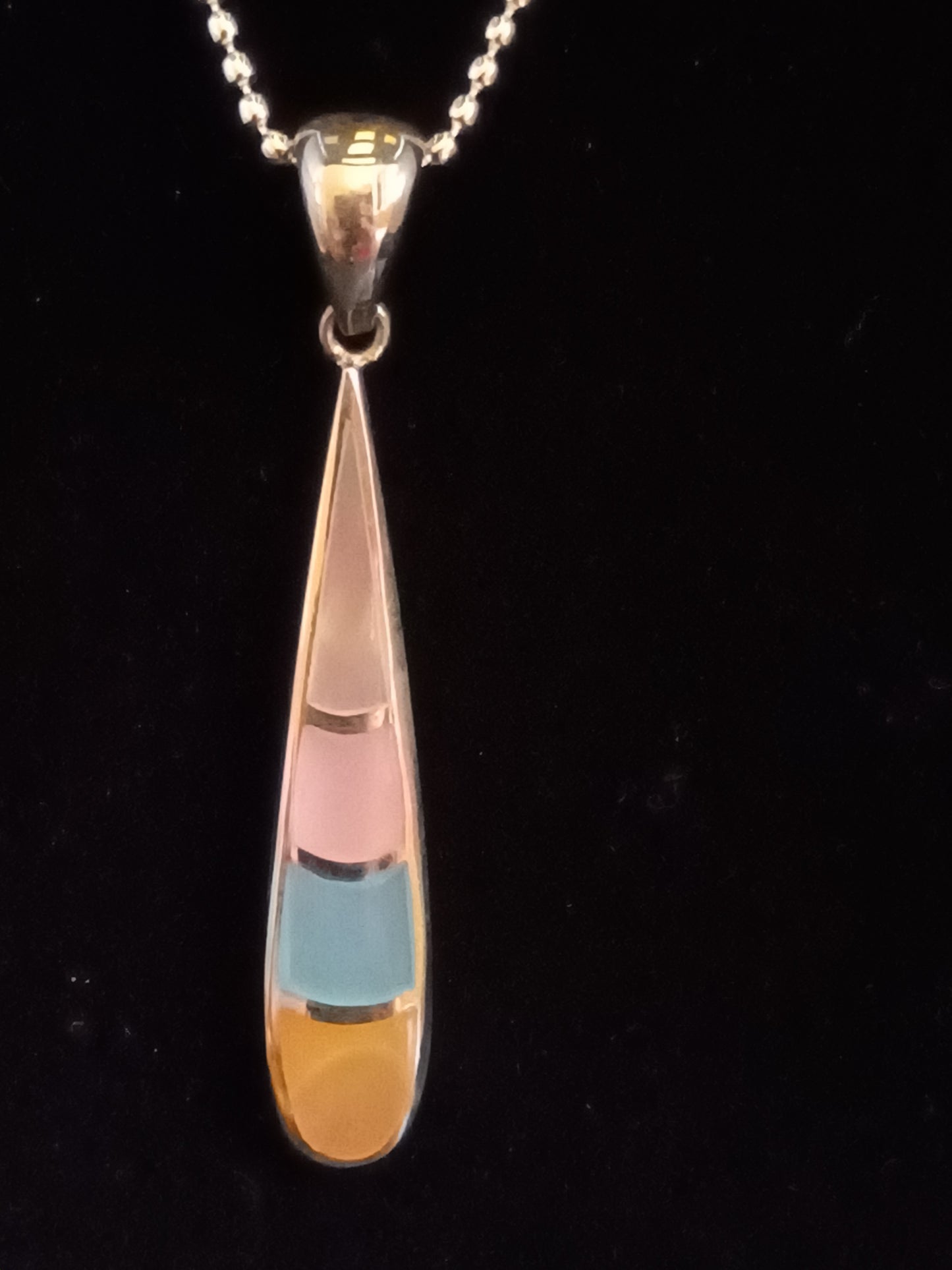 Teen - Enamel Blister Pearl Pendant - Multicolour