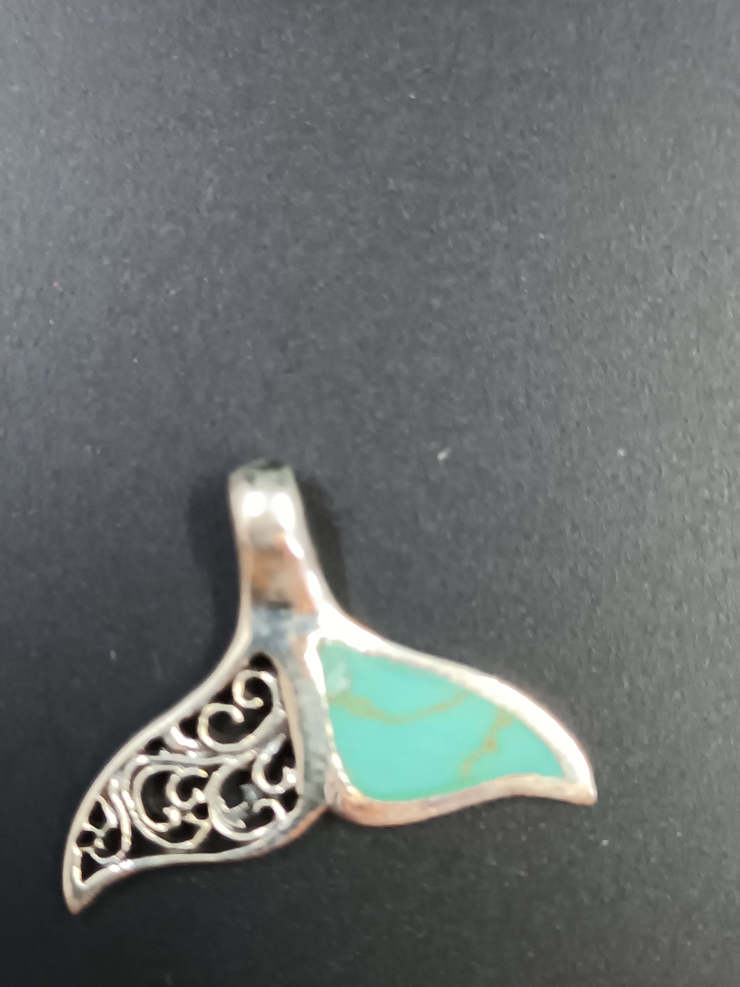 Teen - LAB - Green Turquoise - Australian Winter - Whale Tail Pendant