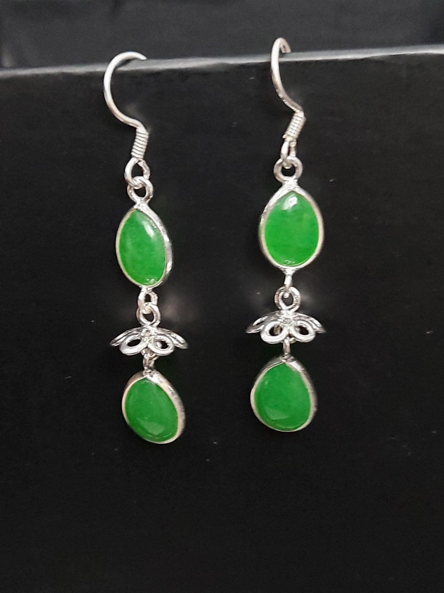 Natural Green Chalcedony Dangle