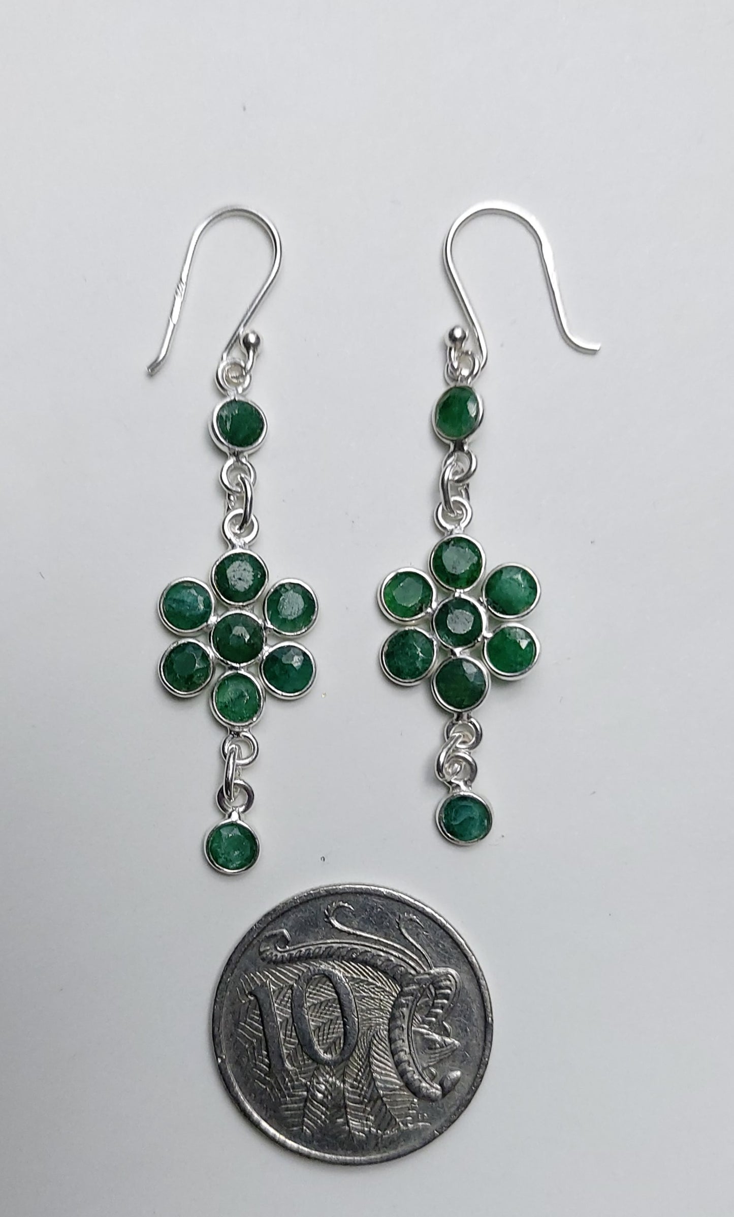 Natural Green Emerald - Dangle