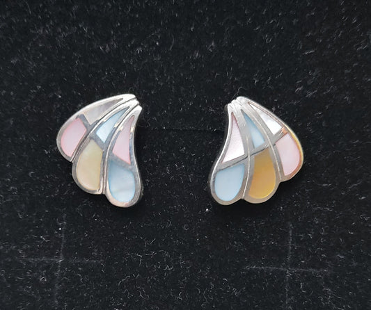 Teen - Enamel - Blister Pearl - Multicolour - Stud Earrings