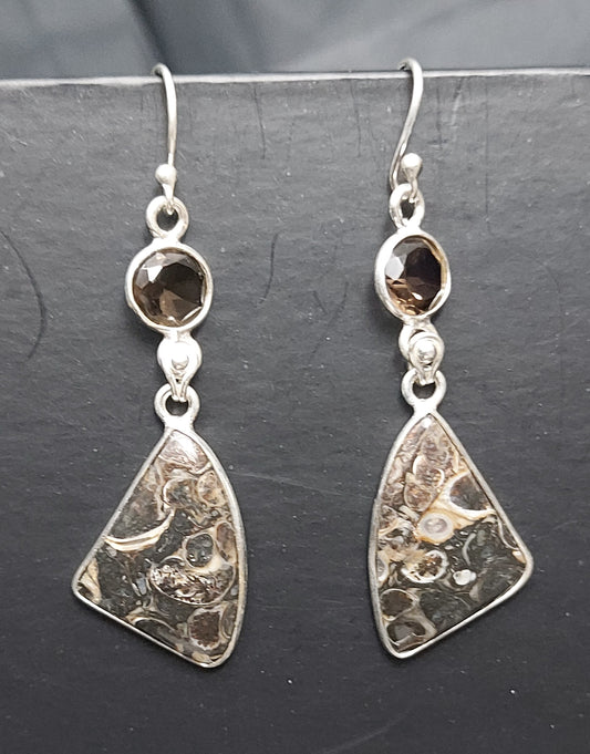 Turritella Agate - Earrings - Multigem - Each Sold Separetely