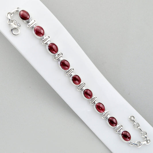 Red Garnet Tennis Bracelet