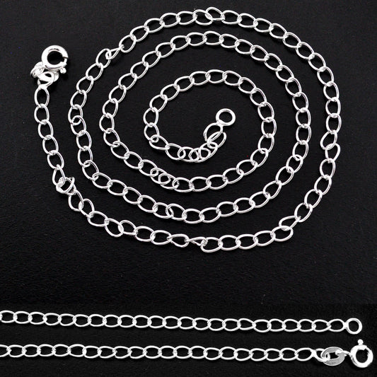 Silver Link Chain - 2.90 grams - 45CM